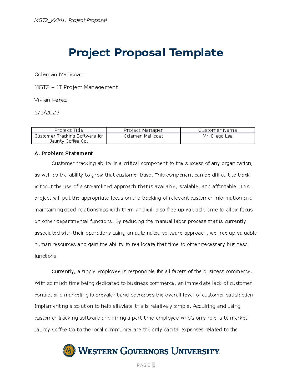 MGT2 Task 1 - Task 1 passed - MGT2_KKM1: Project Proposal Project ...