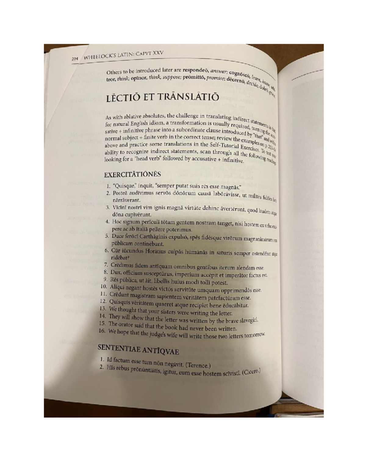 Untitled document exercises for chapter 25 in wheelocks latin book