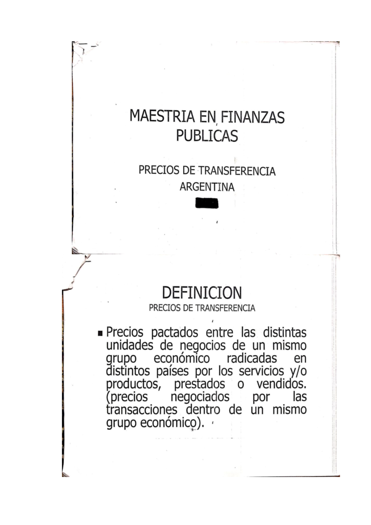 Clase 13 Precios DE Transferencia - MAESTRIA EN ' FINANZAS PUBLICAS ...