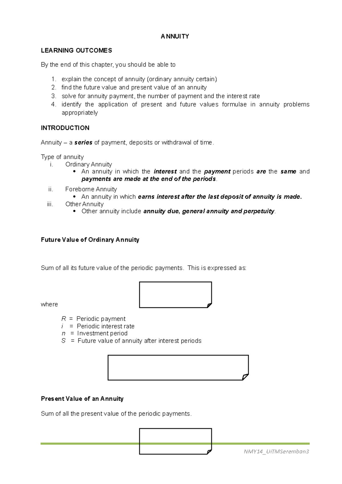 5. Annuity Exercises - Hope this could help everyone - ANNUITY LEARNING ...