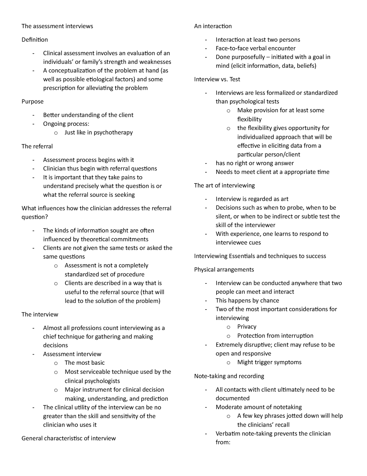 The Assessment Interviews - The Assessment Interviews Definition ...