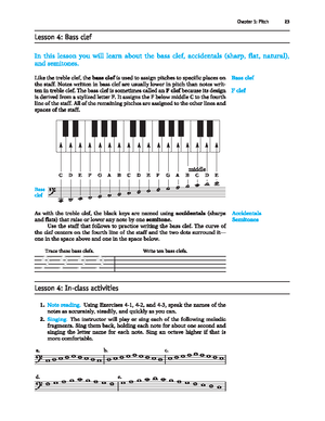 Class Lesson 4 Readings - Elements of Music (pp. 121-169) - Cmus 106 ...