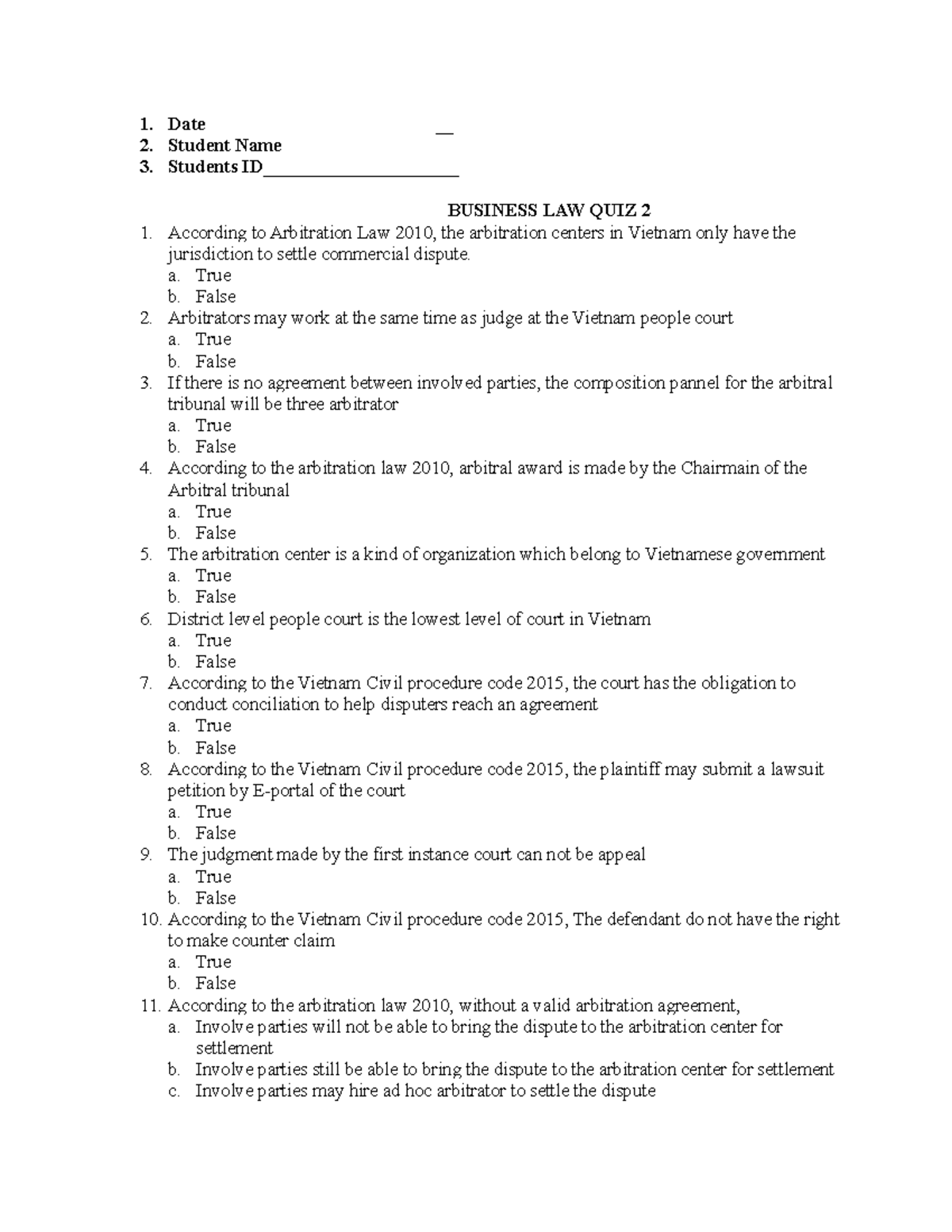 Sample Quiz2 - course materials - Date ...