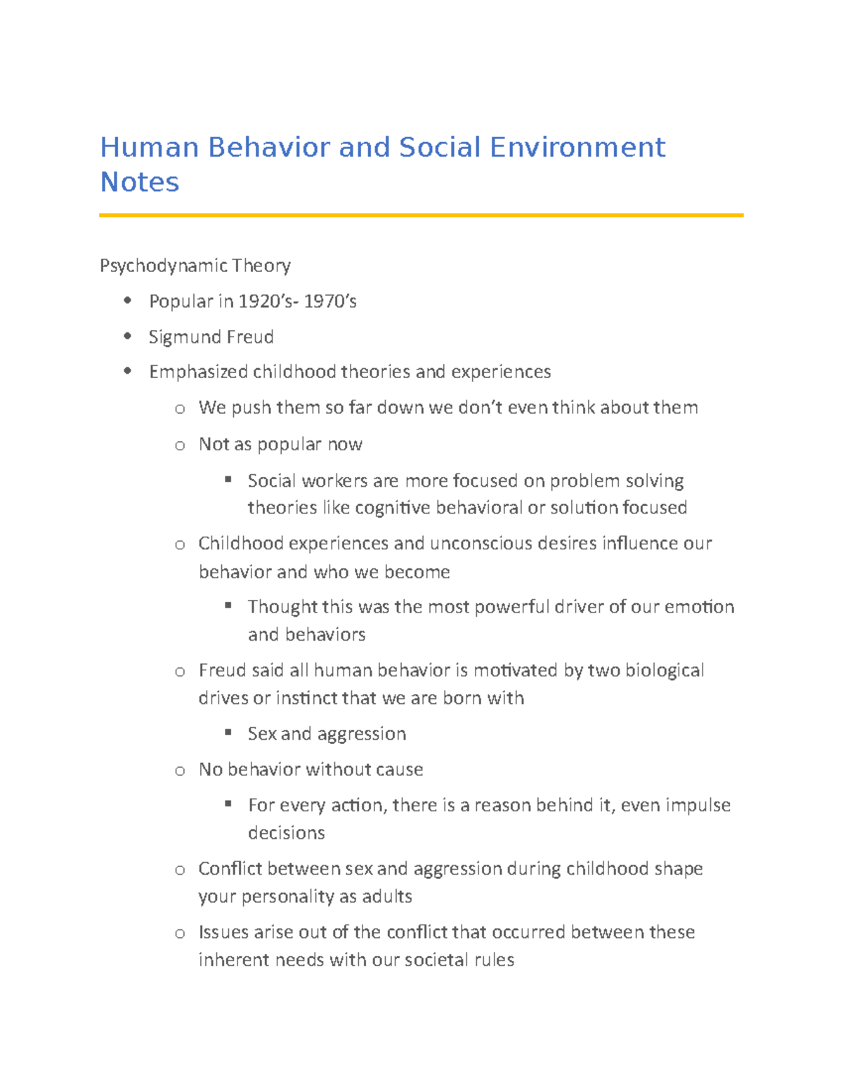 2019-10-16 Human Behavior And Social Enviroment - Human Behavior And ...