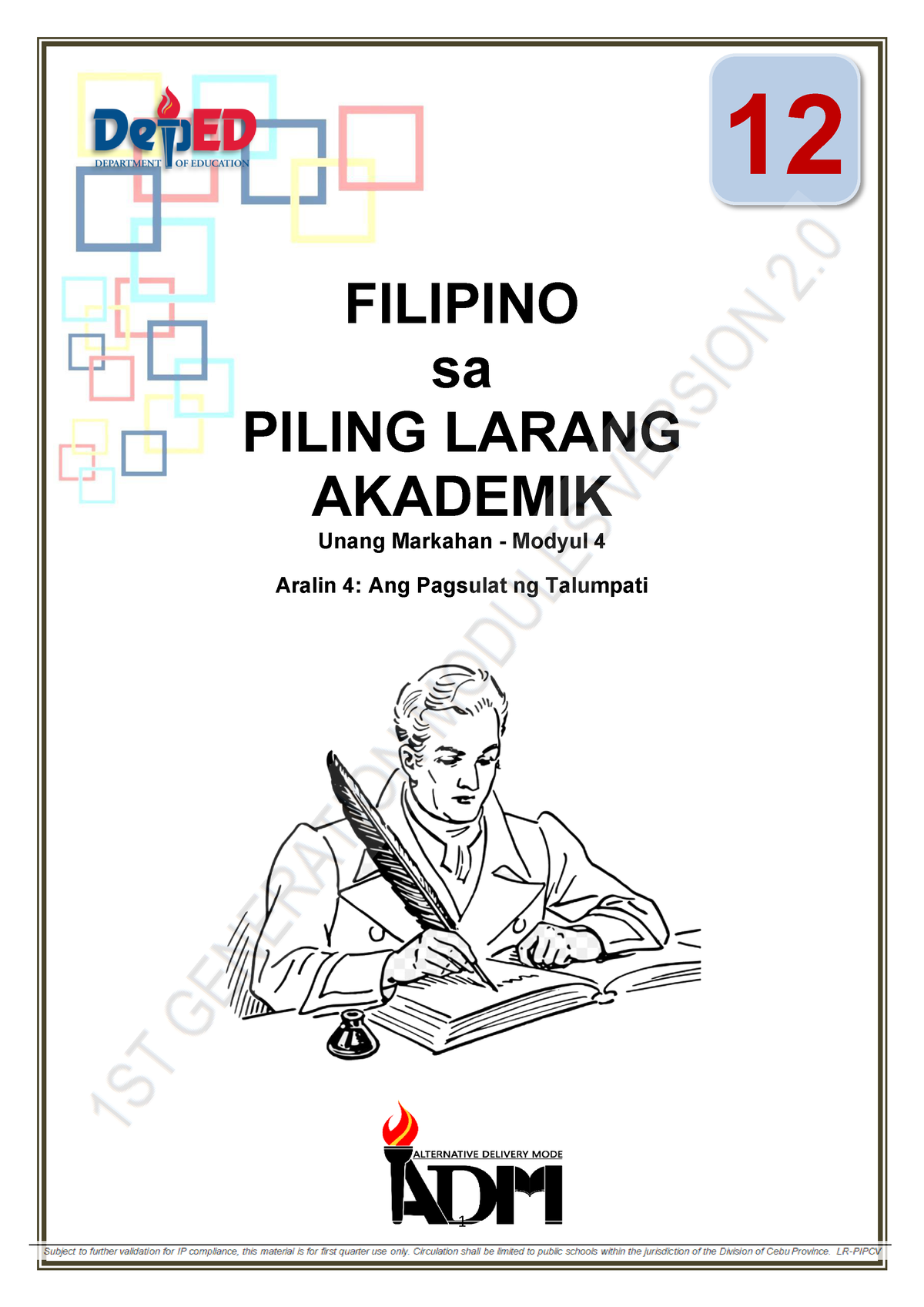 Module 4 Filipino Sa Piling Larang Akad New Version Edited 1 - FILIPINO ...