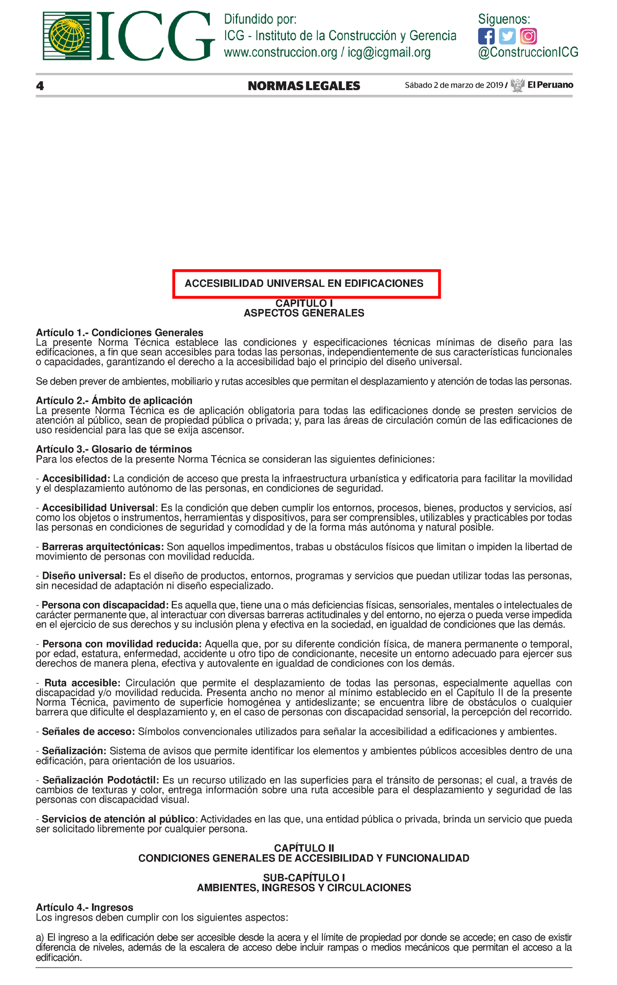 2019 A120 RM-072-2019- Vivienda - 4 NORMAS LEGALES Sábado 2 De Marzo De ...