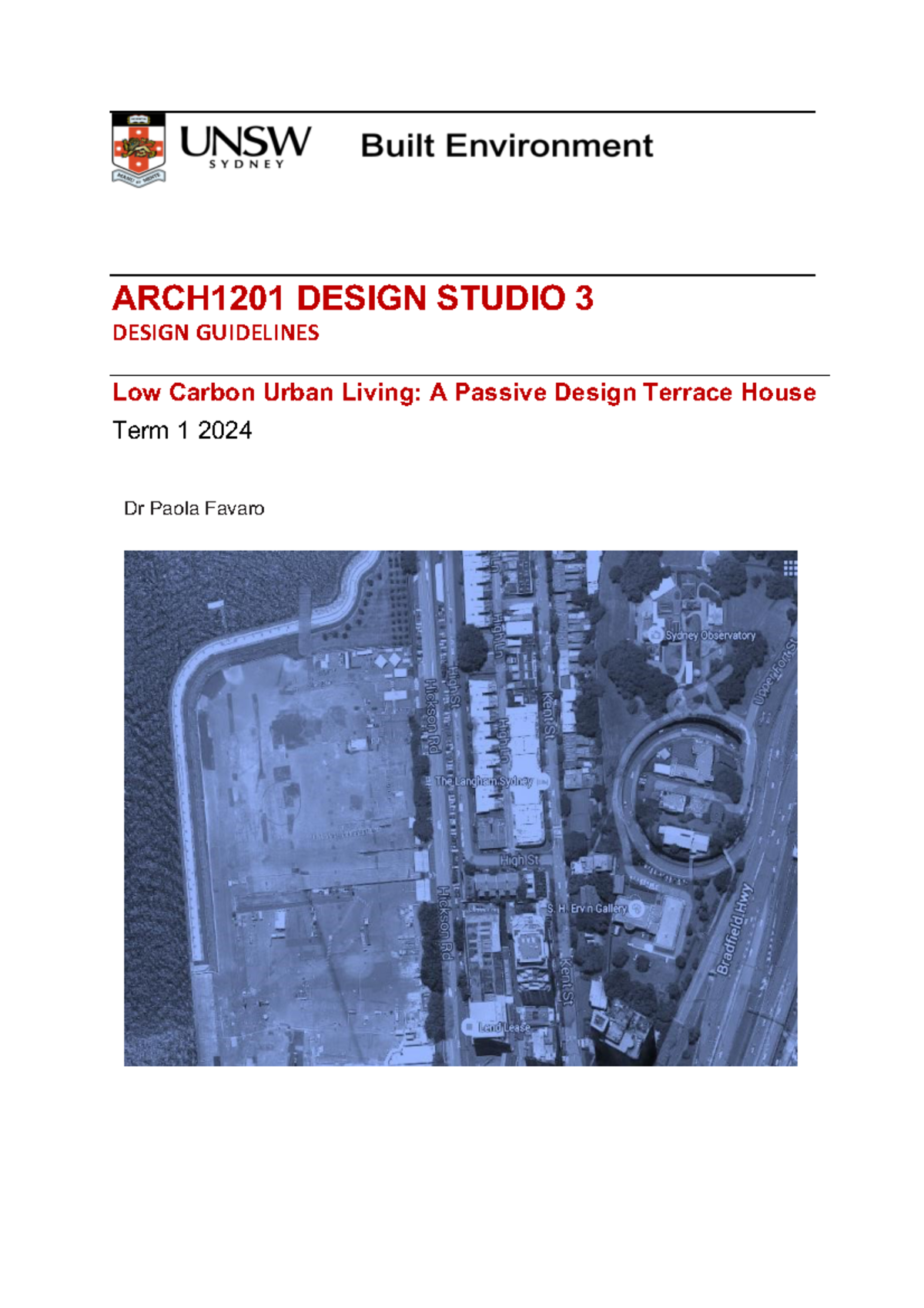 ARCH1201 Design Guidelines 2024 - ARCH1201 DESIGN STUDIO 3 DESIGN ...