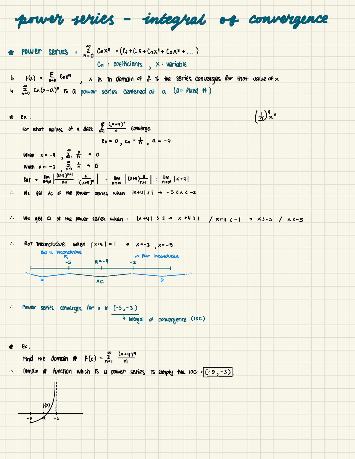 MATH 20B Power Series - Lecture Notes With Practice Problems ...