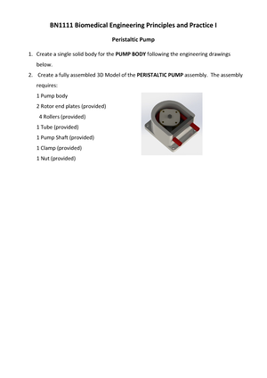 Biofluid Mechanics Session 1 - Lesson Guide - BN1111 – Engineering ...