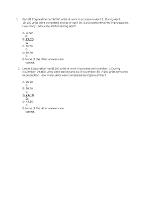 BUS 287 Notes - Lesson 1 Management accounting encompasses techniques ...
