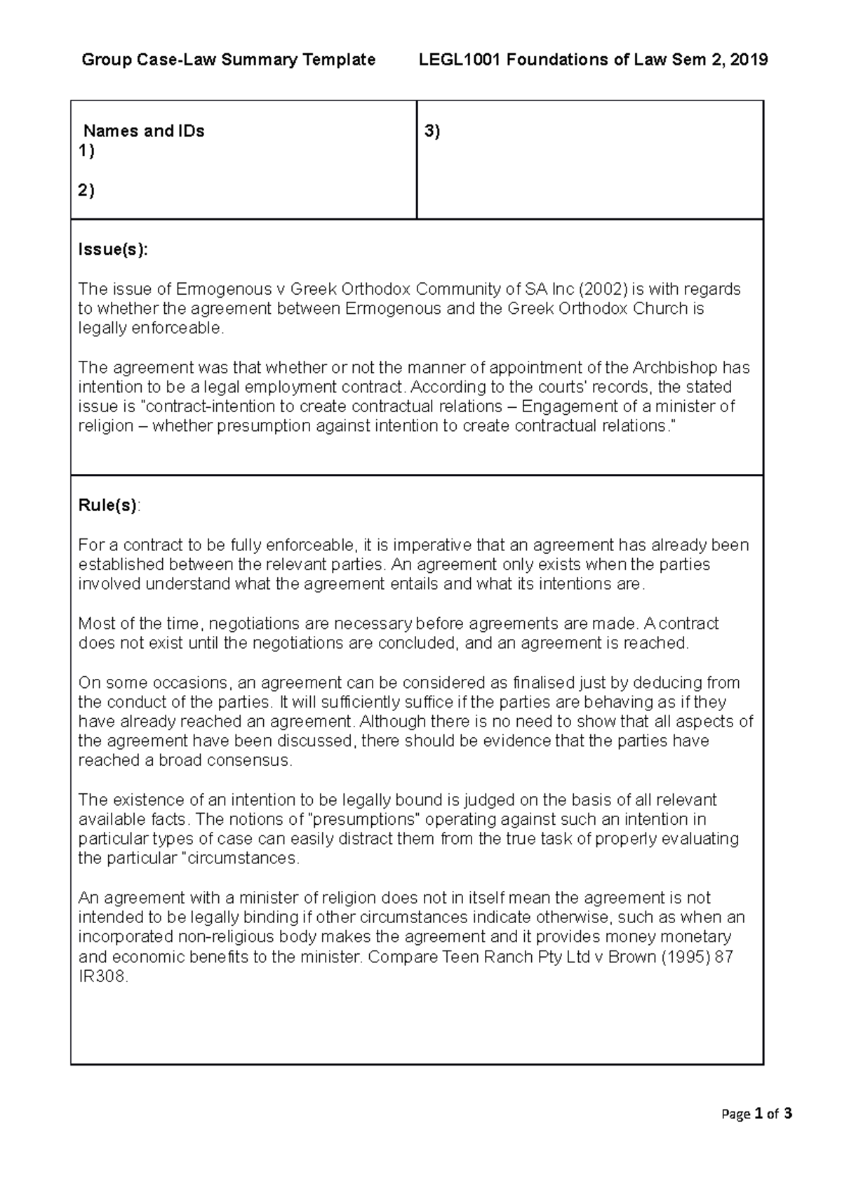 group-case-law-summary-the-agreement-was-that-whether-or-not-the