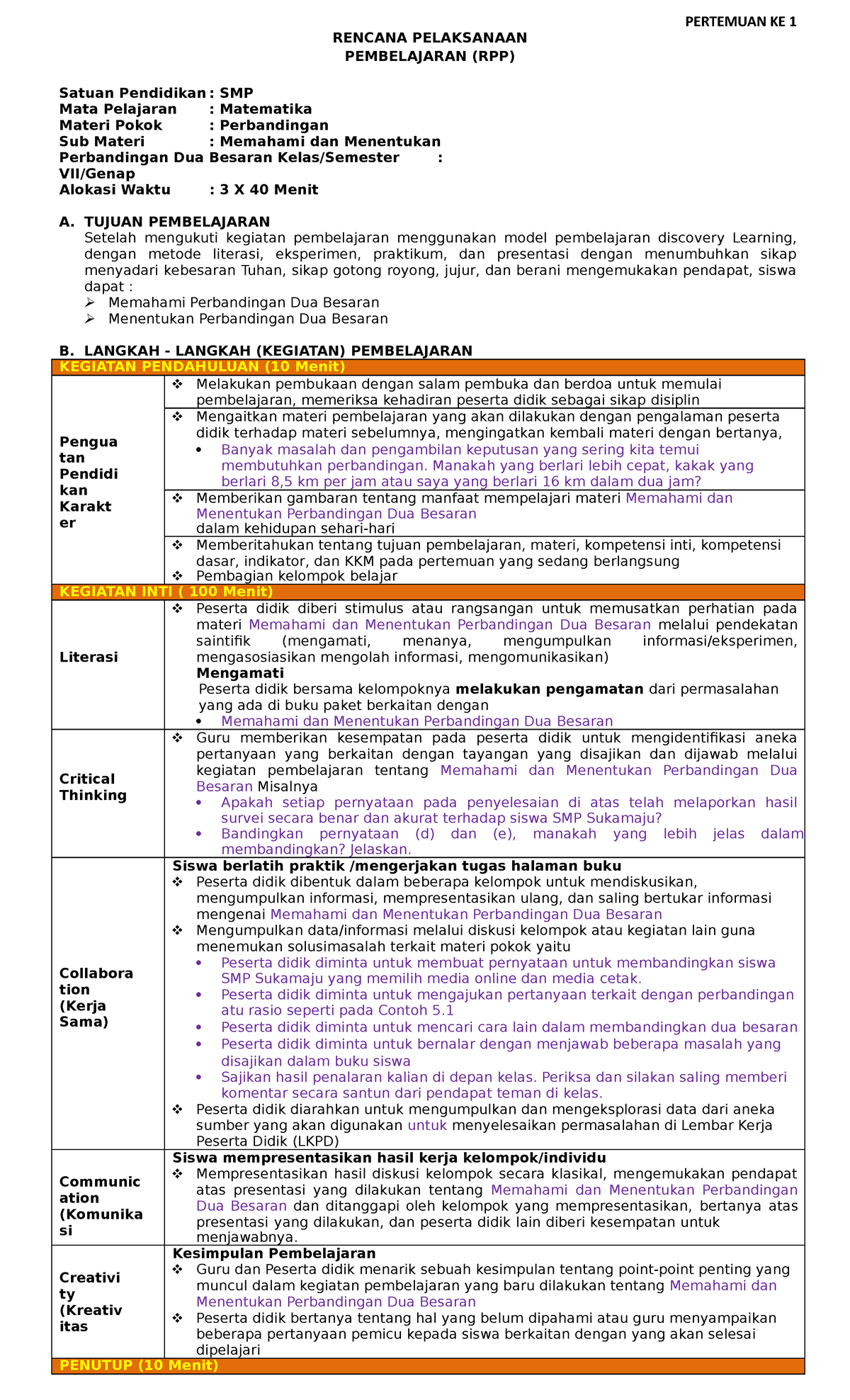 5.Bab 5 RPP 8 Pertemuan - RPP - RENCANA PELAKSANAAN PEMBELAJARAN (RPP ...