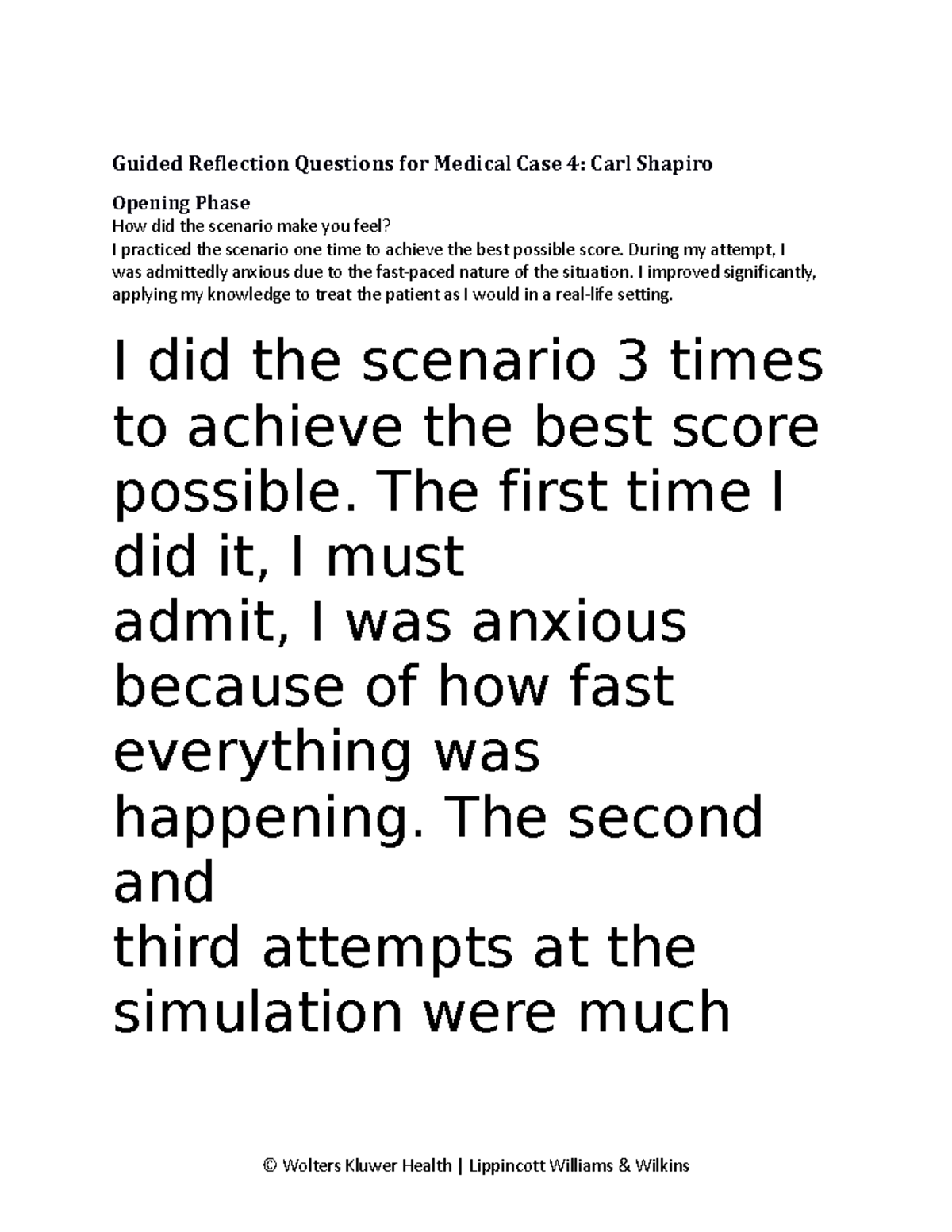 Shapiro Guided Reflection Questions - Guided Reflection Questions for ...