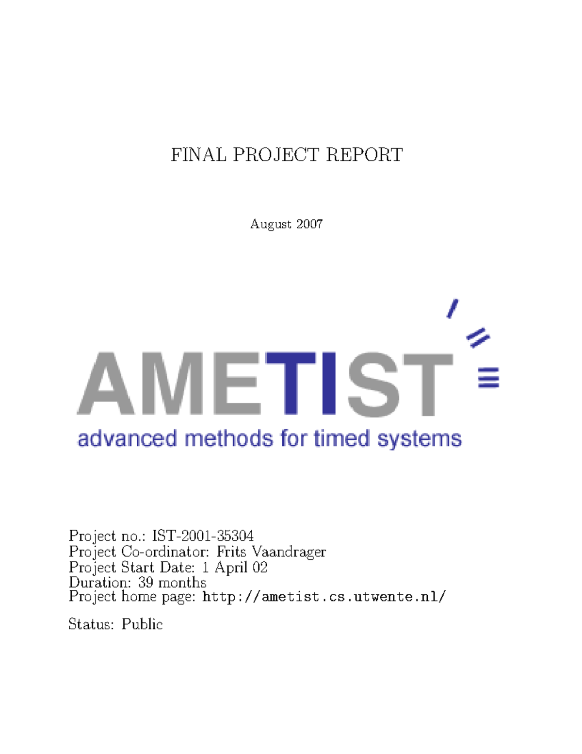 Final - Tutorials of computer science project reports - FINAL PROJECT ...