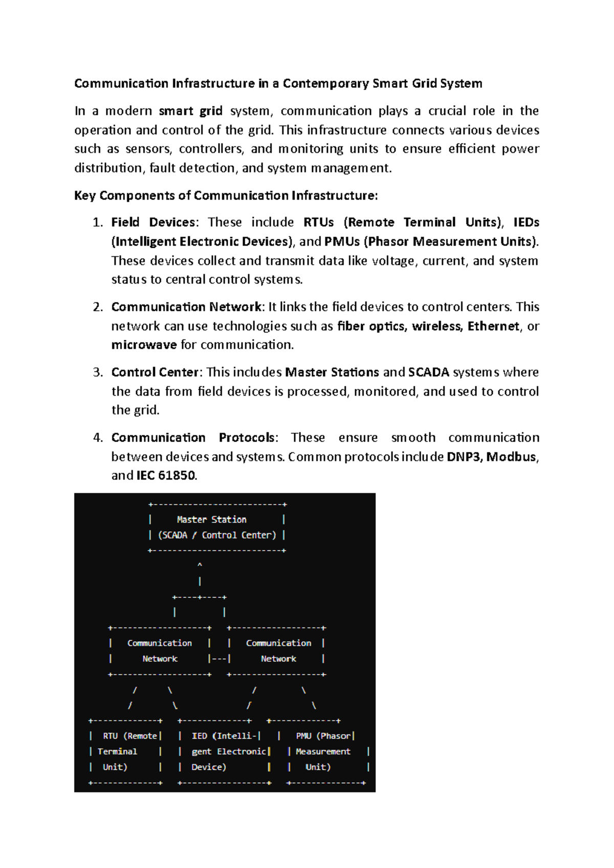 Communication Infrastructure in a Contemporary Smart Grid System Scada ...