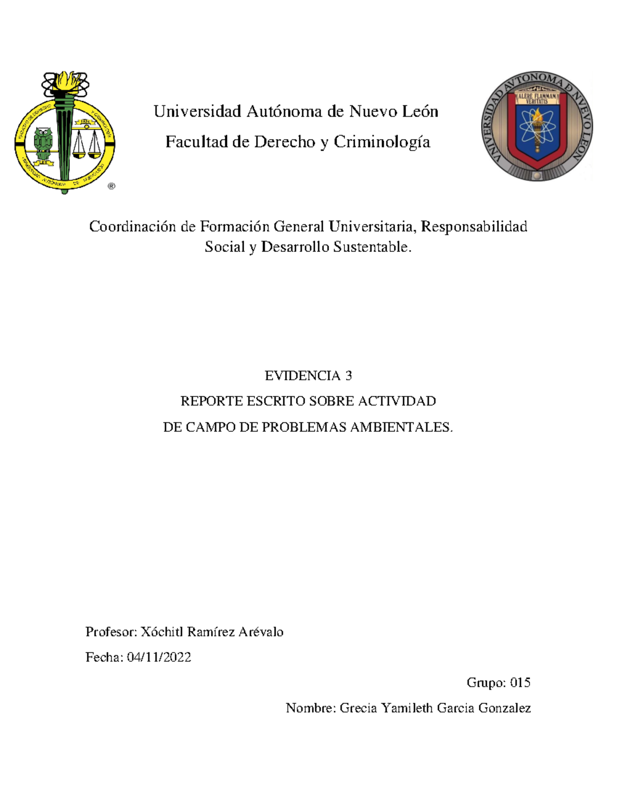 GYGG EV3 Rsyds - evidencia etapa 3 - Universidad Autónoma de Nuevo León ...