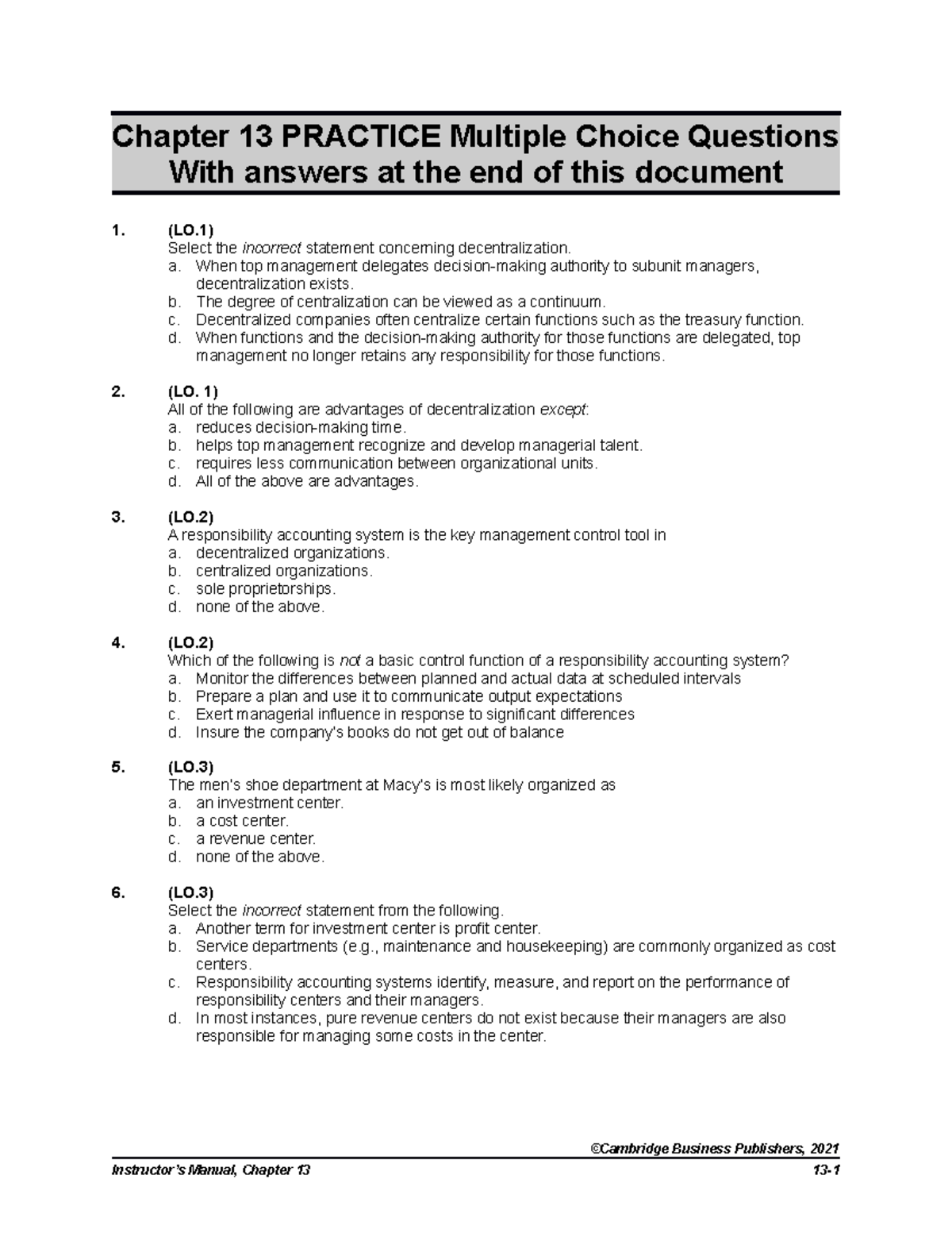 Another Term For Multiple Choice Questions