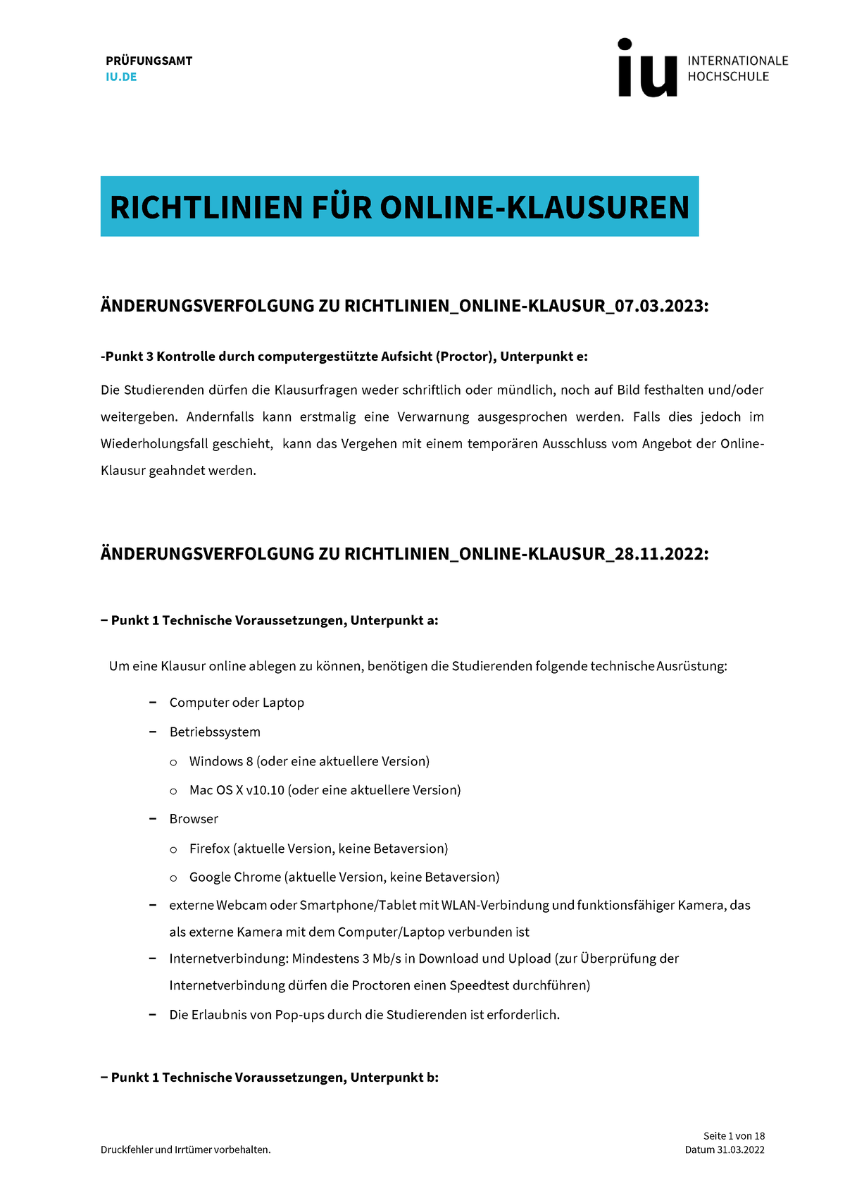 Richtlinien Zur Online-Klausur Änderung 07032023 FS KS DS MS - Seite 1 ...