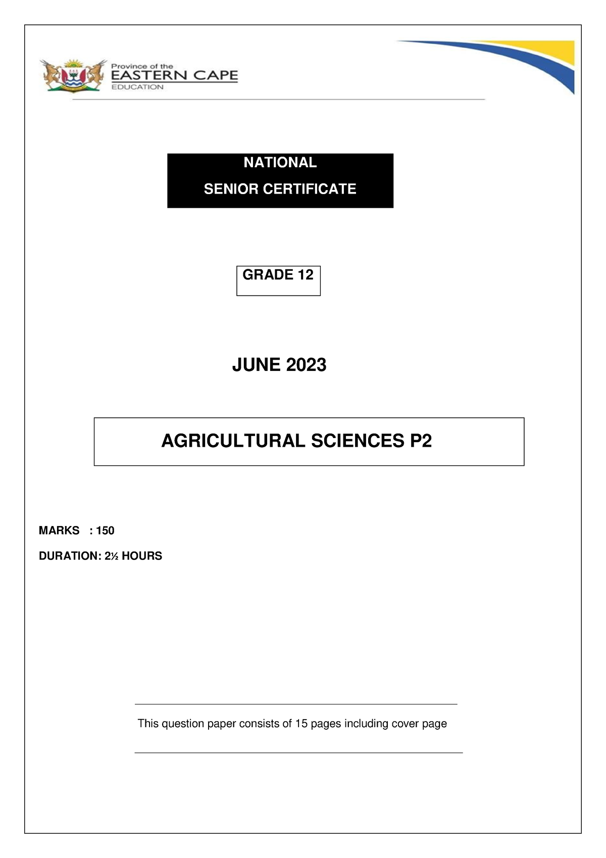 Agricultural Sciences P2 ( JUNE 2023)1 115757 230619 083321 GRADE 12