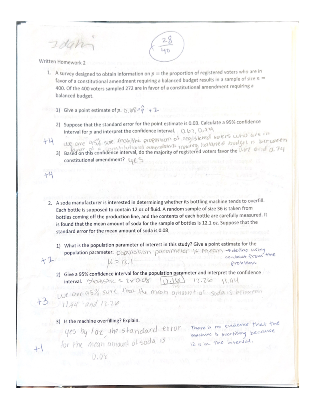 Written Homework 2 - STA 270 - Studocu