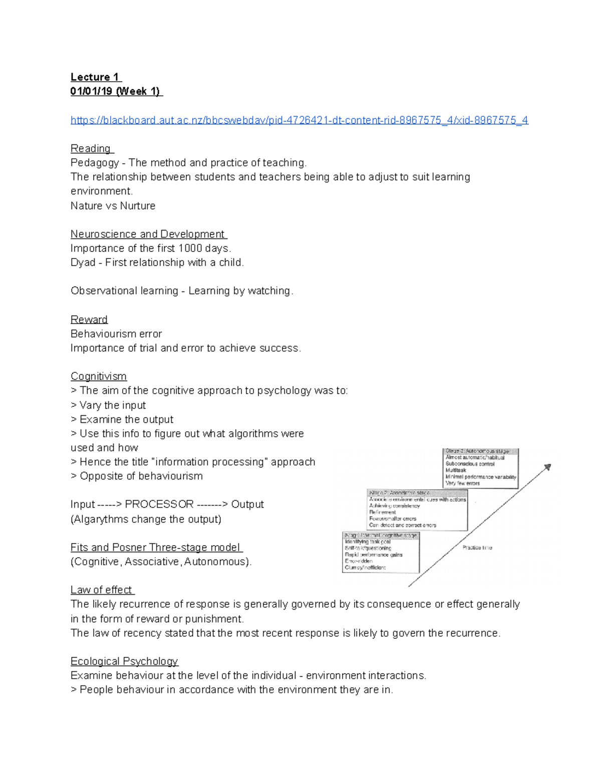 GIB Notes - Lecture 1 01/01/19 (Week 1) - Studocu