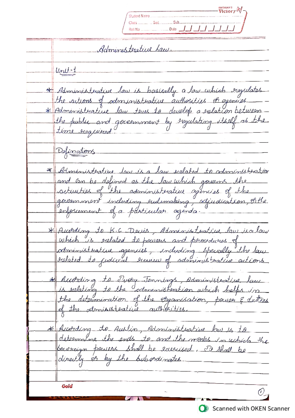 Admistrative Law Administrative Law Studocu