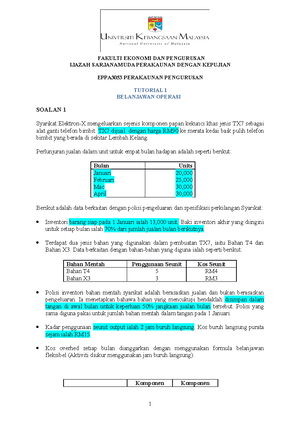 Tutorial 1 Konsep Kos S1 23 24 231110 145013 - FAKULTI EKONOMI DAN ...