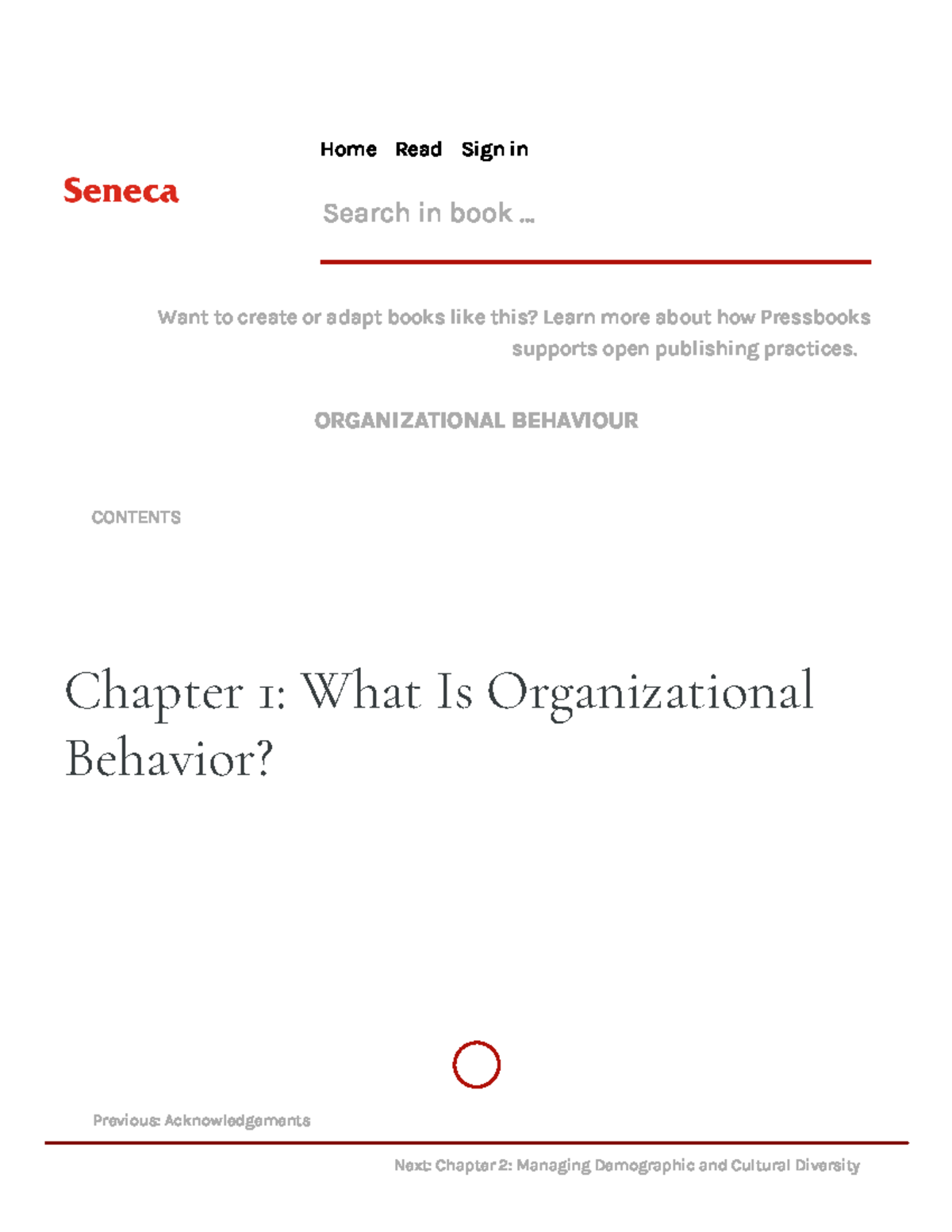 Chapter 1 What Is Organizational Behavior – Organizational Behaviour ...
