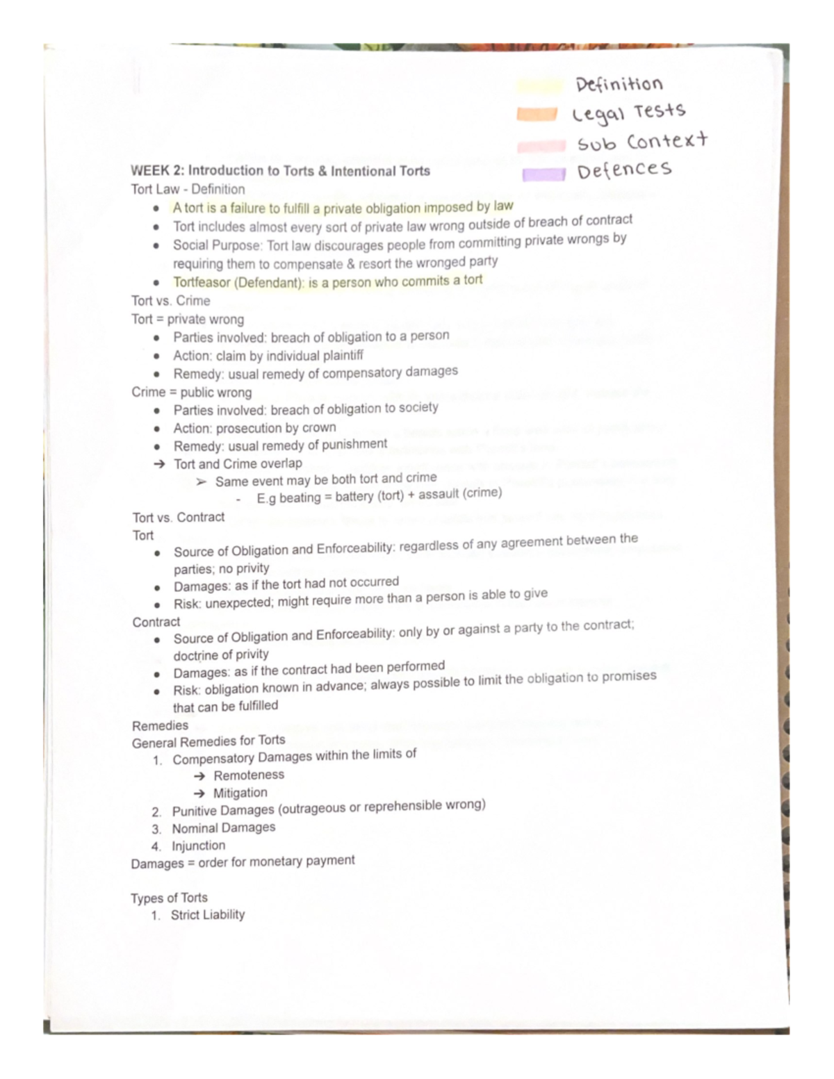 Midterm Notes LAW122 - LAW122 - Studocu