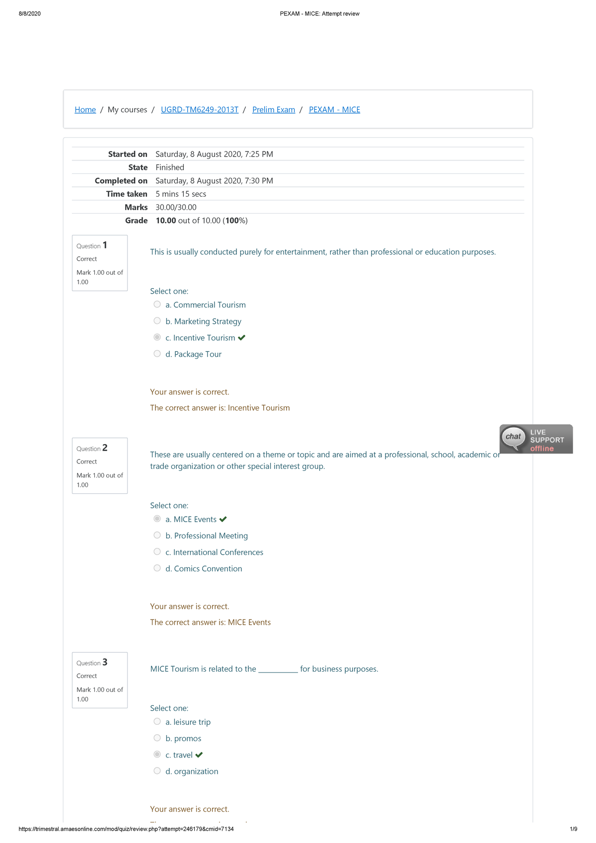 MICE EXAM - exams - Home / My courses / UGRD-TM6249-2013T/ Prelim Exam ...