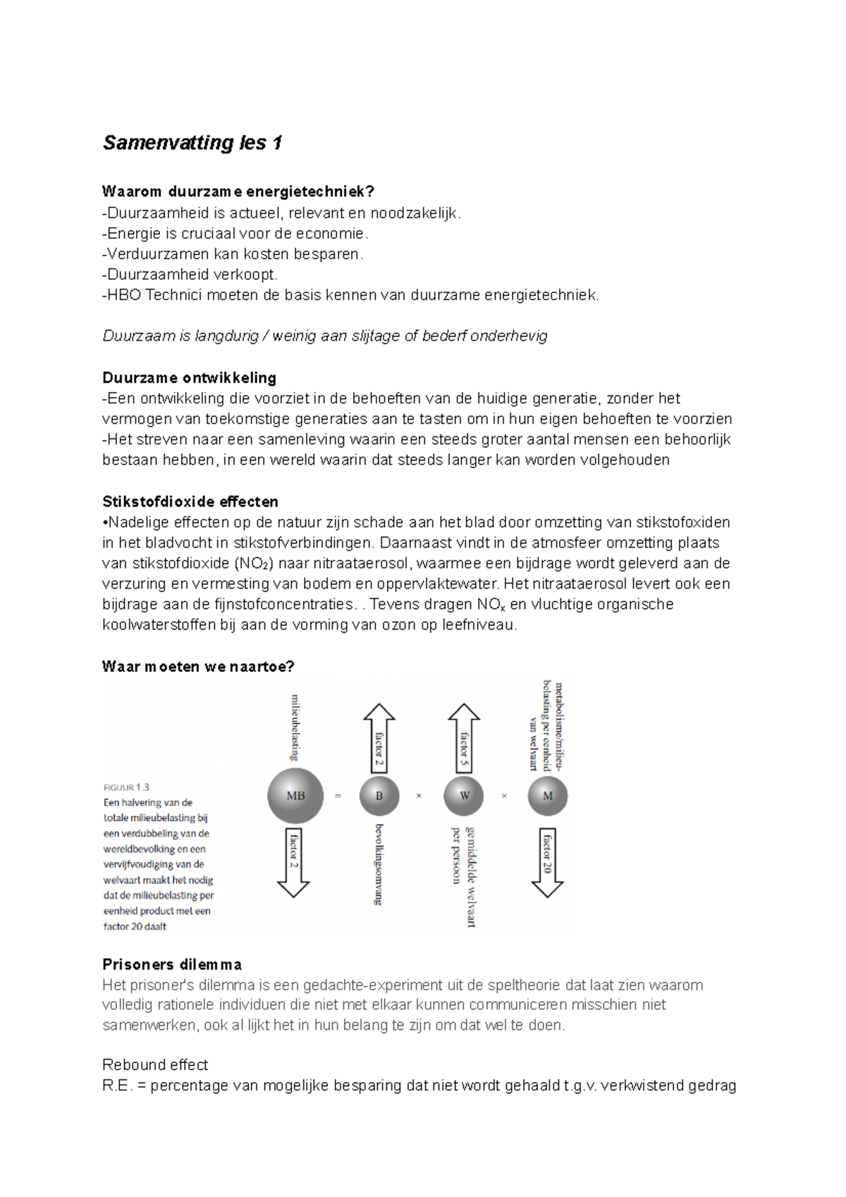 Energie Vak Samenvatting Tbk Introductie - Management En Organisatie ...