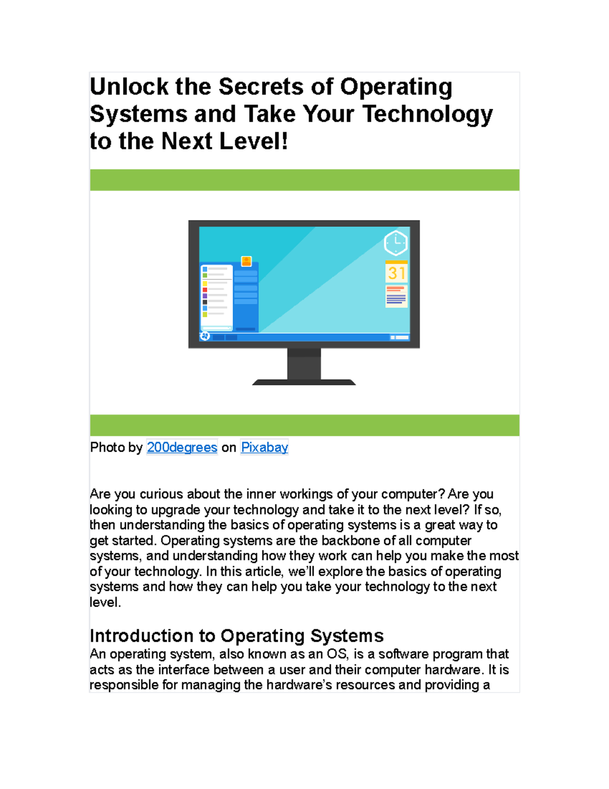 Unlock the Secrets of Operating Systems and Take Your Technology to the