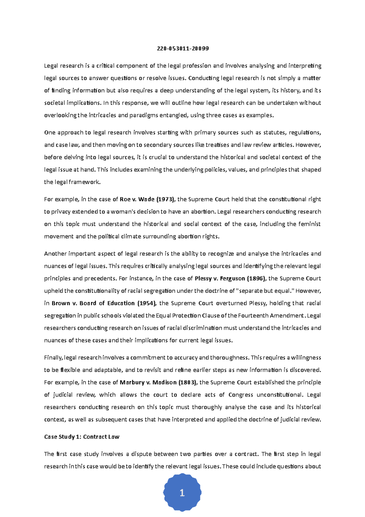 Edward 2009 9 Legal - 1 220-053011- Legal research is a cri,cal ...