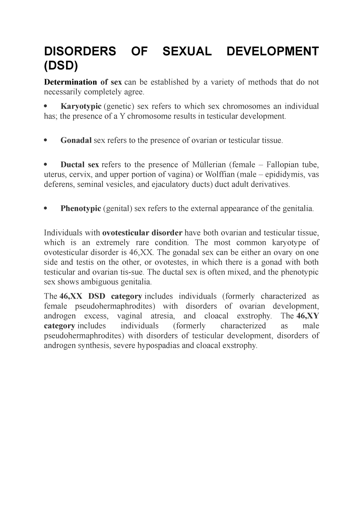 Disorders Of Sexual Development Disorders Of Sexual Development Dsd Determination Of Sex Can 6978