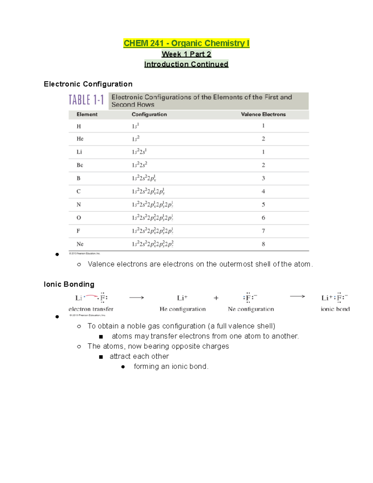 CHEM 241 Lecture Notes Week 1 Part 2 - Introduction Continued - CHEM ...