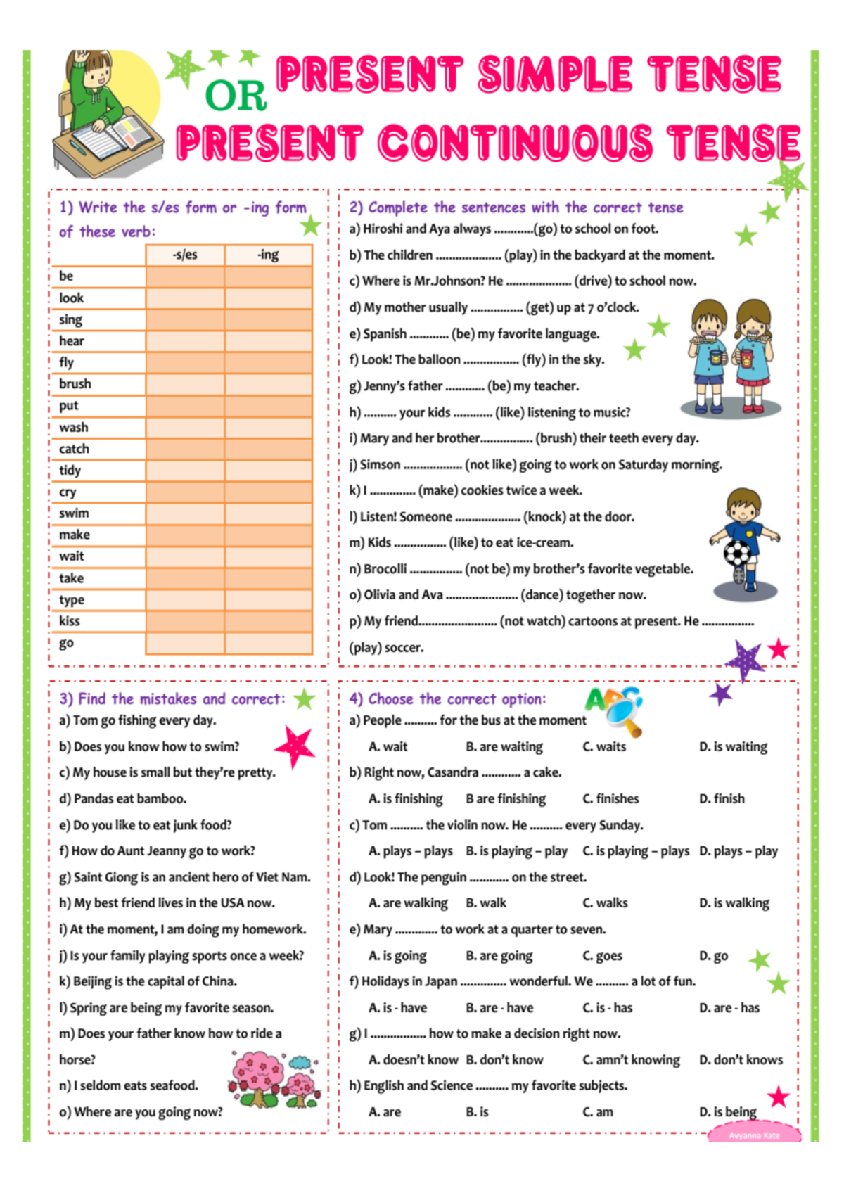 Present Continuous and Present Simple 6 - Ingles Tecnico ...