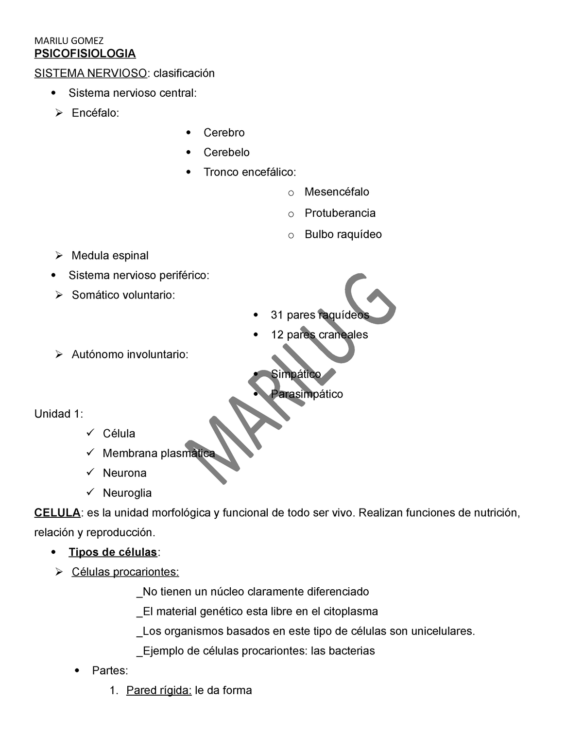 Final Psicofi-1 - Neurofisiología Y Psicofisiología - UNC - Studocu