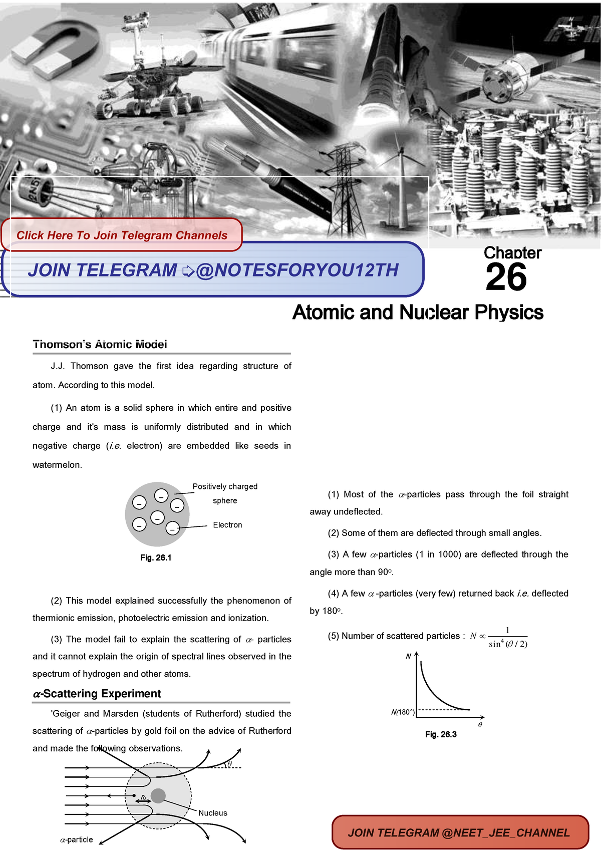 Atomic AND Nuclear Physics Physics Notes - Atomic And Nuclear Physics ...