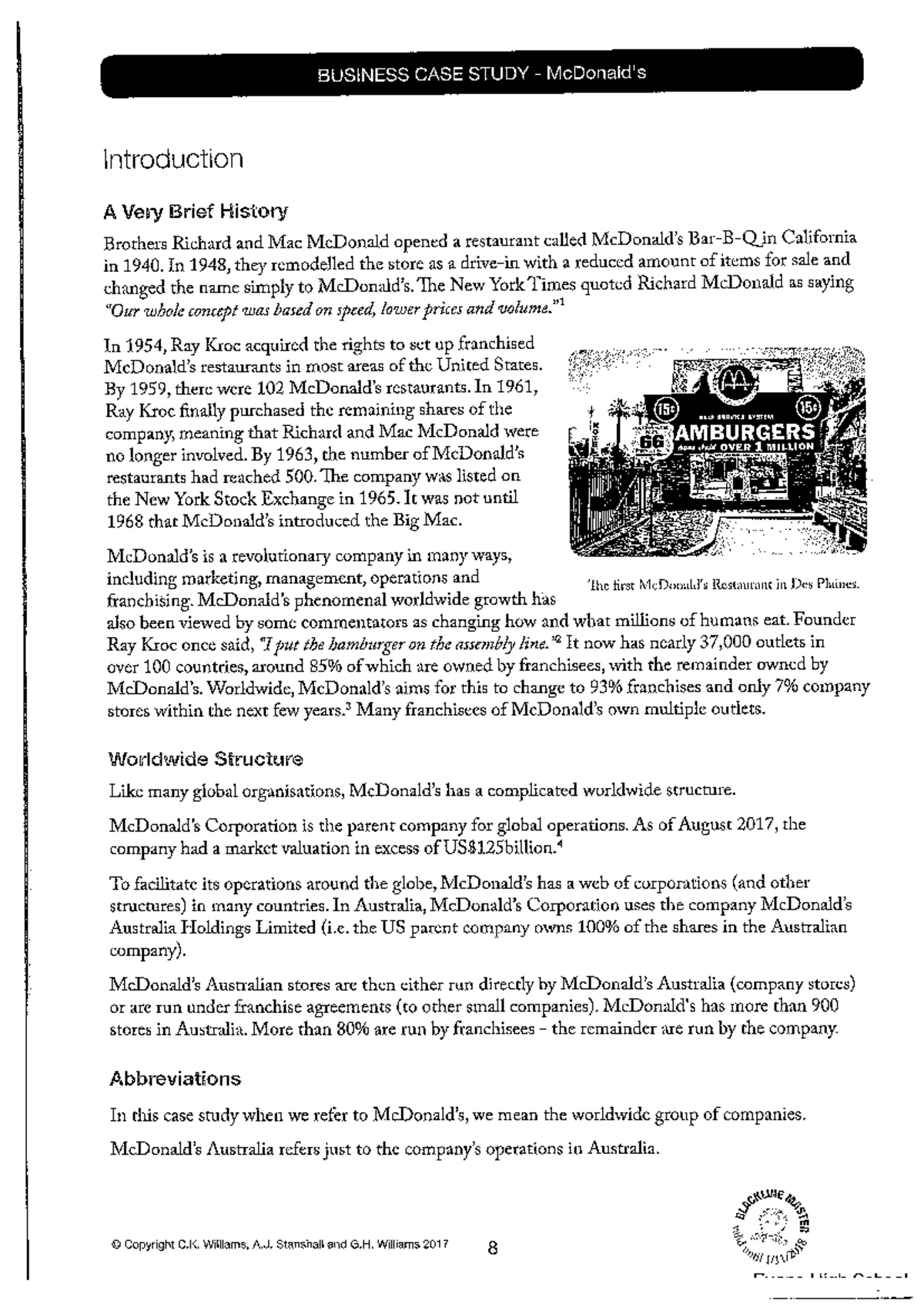 Mc Donalds Case Study Topic 1 - Studocu
