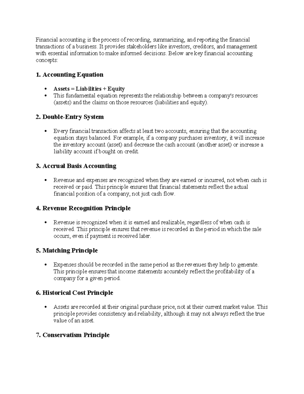 Financial accounting - Materials for practice - Financial accounting is ...