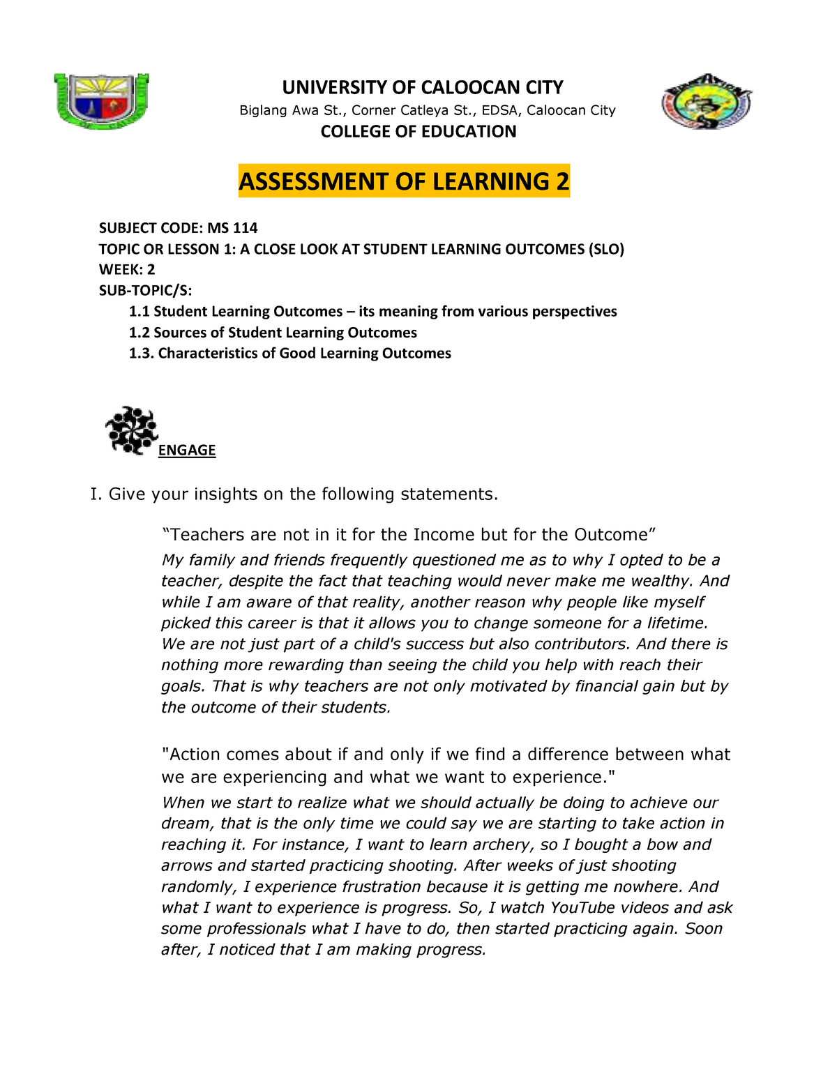 Module 1 MS114-olermo - Answer - UNIVERSITY OF CALOOCAN CITY Biglang ...