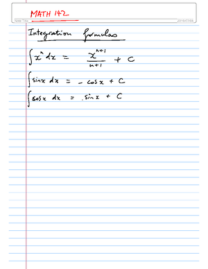 MATH142-Exam 2019 - PAST PAPER - Mathematics 142: MATH142 Exam [Total ...