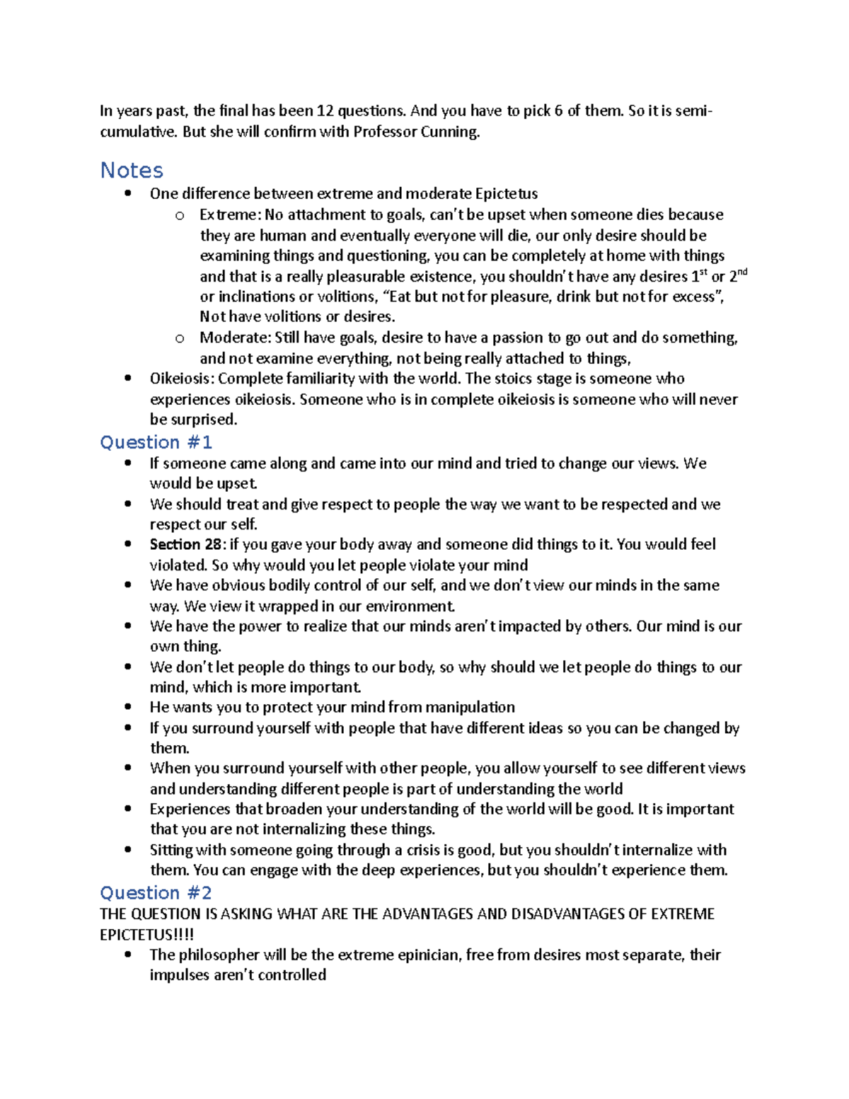 Discussion Notes 112219 The Meaning of Life In years past, the