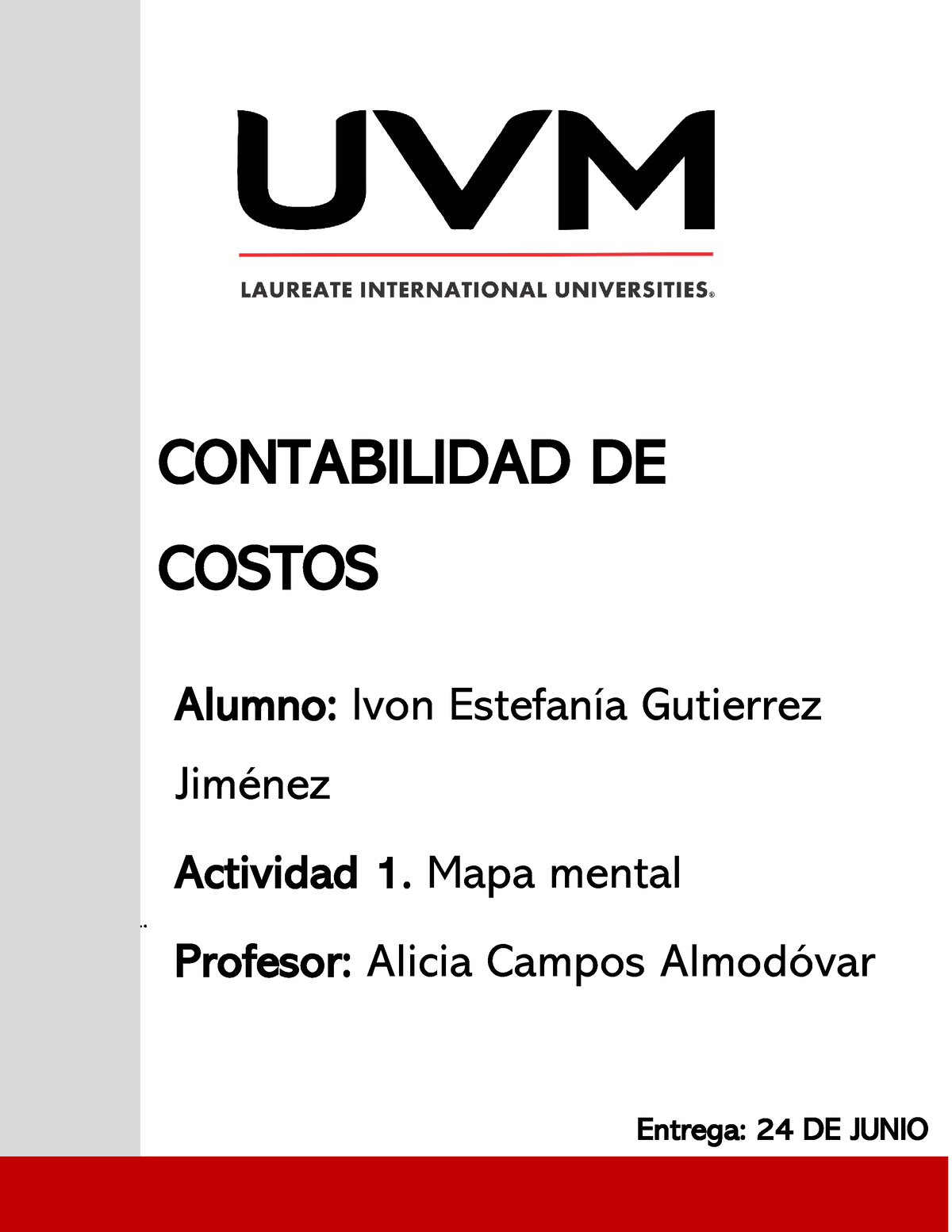 Mapa Conceptual Contabilidad De Costos Uvm Studocu