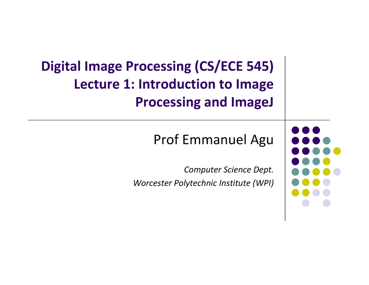 digital image processing assignment 5 answers