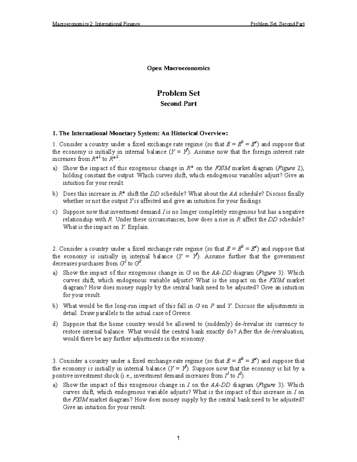 global finance lecture international finance notes for mcom