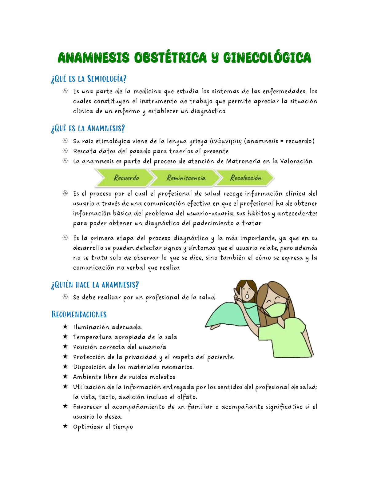 Anamnesis Obstétrica Y Ginecológica Anamnesis Obstétrica Y Ginecológica ¿qué Es La Semiología 0397