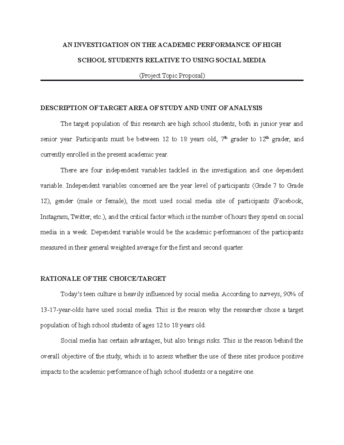 Academic Performance# - AN INVESTIGATION ON THE ACADEMIC PERFORMANCE OF ...