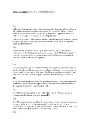 TP 3- Teoria DE LA Argumentacion Juridica - TRABAJO PRÁCTICO N 3 TEORÍA ...