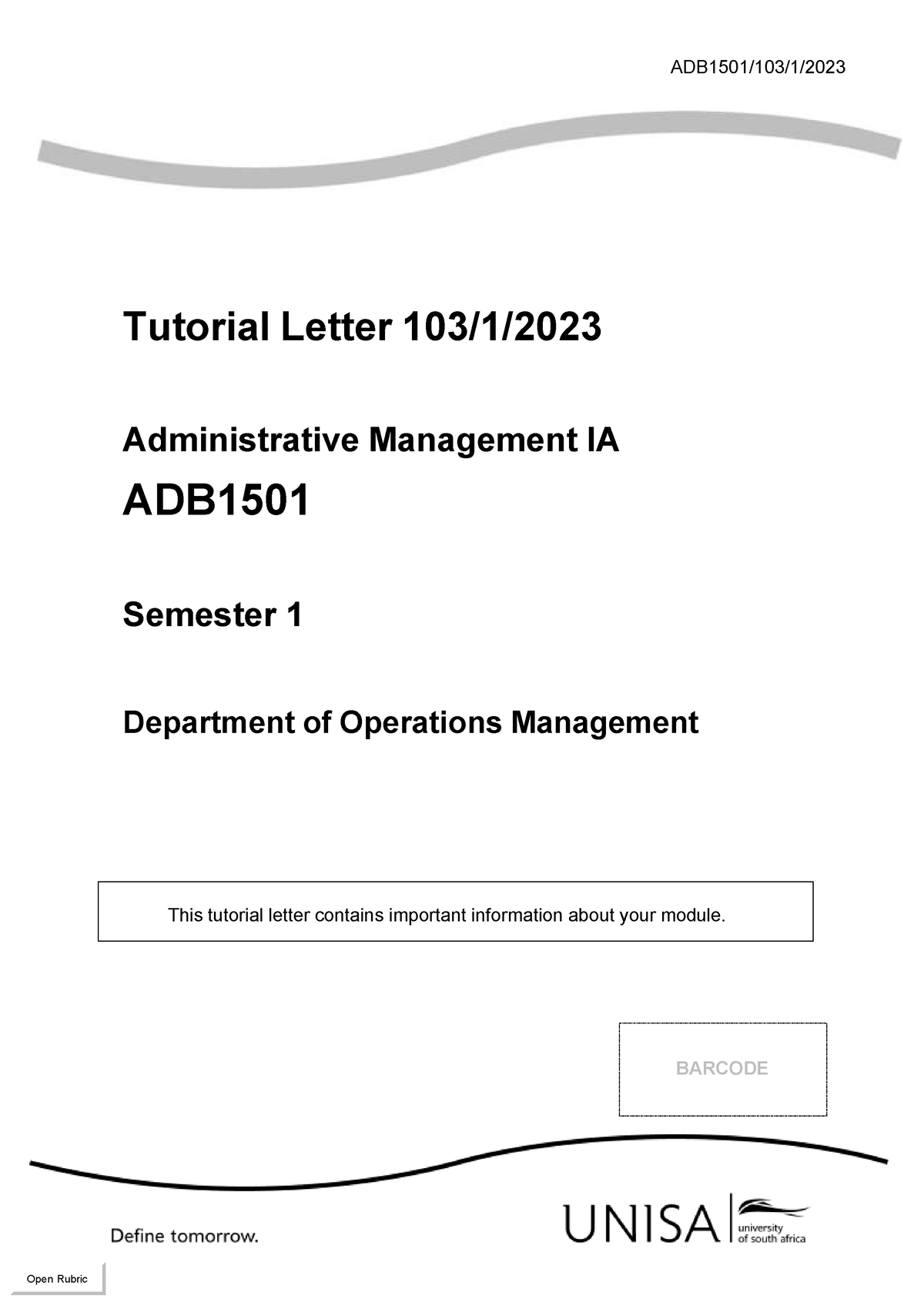 adb1501 assignment 6 answers